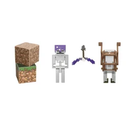 Minecraft Pack 2 figuras Esqueleto y Caballo Trampa