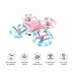 Mini Dron Led RC con Vuelo 360º