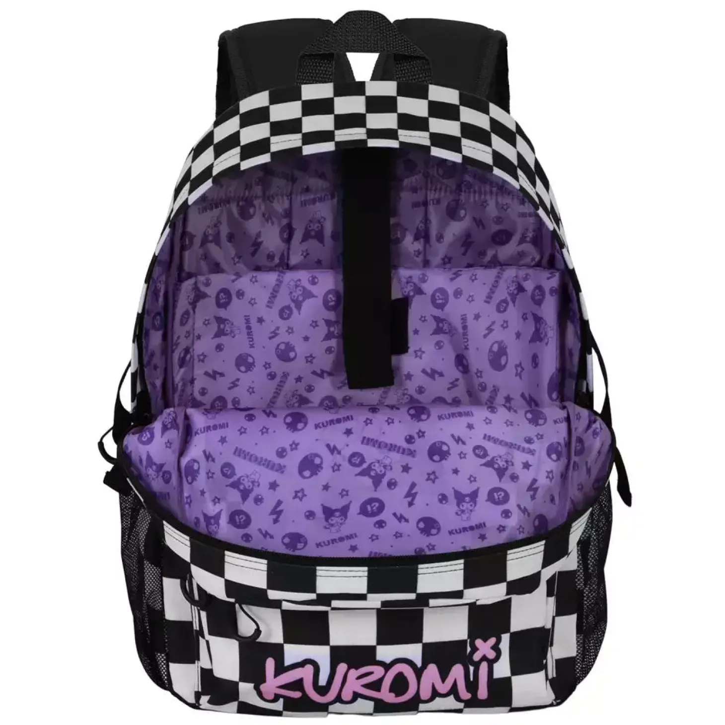 Mochila Adaptable Kuromi B&W 44 cm