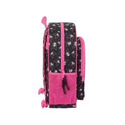 Mochila Escolar Kuromi 38 cm Adaptable a Carro