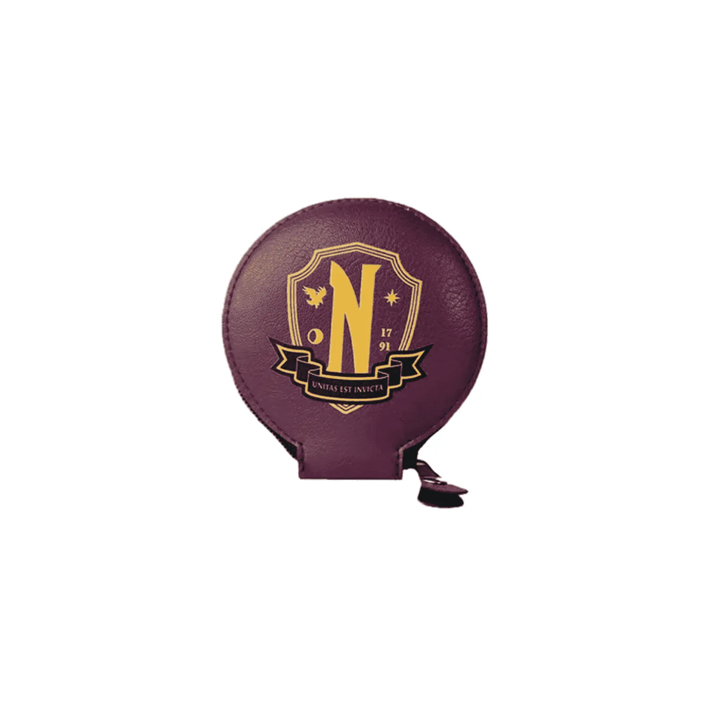 Monedero Redondo Academia Nevermore – Producto Oficial de la Serie 'Wednesday' de Netflix