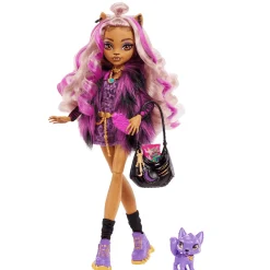 Monster High Clawdeen Wolf Muñeca articulada con mascota y accesorios de moda