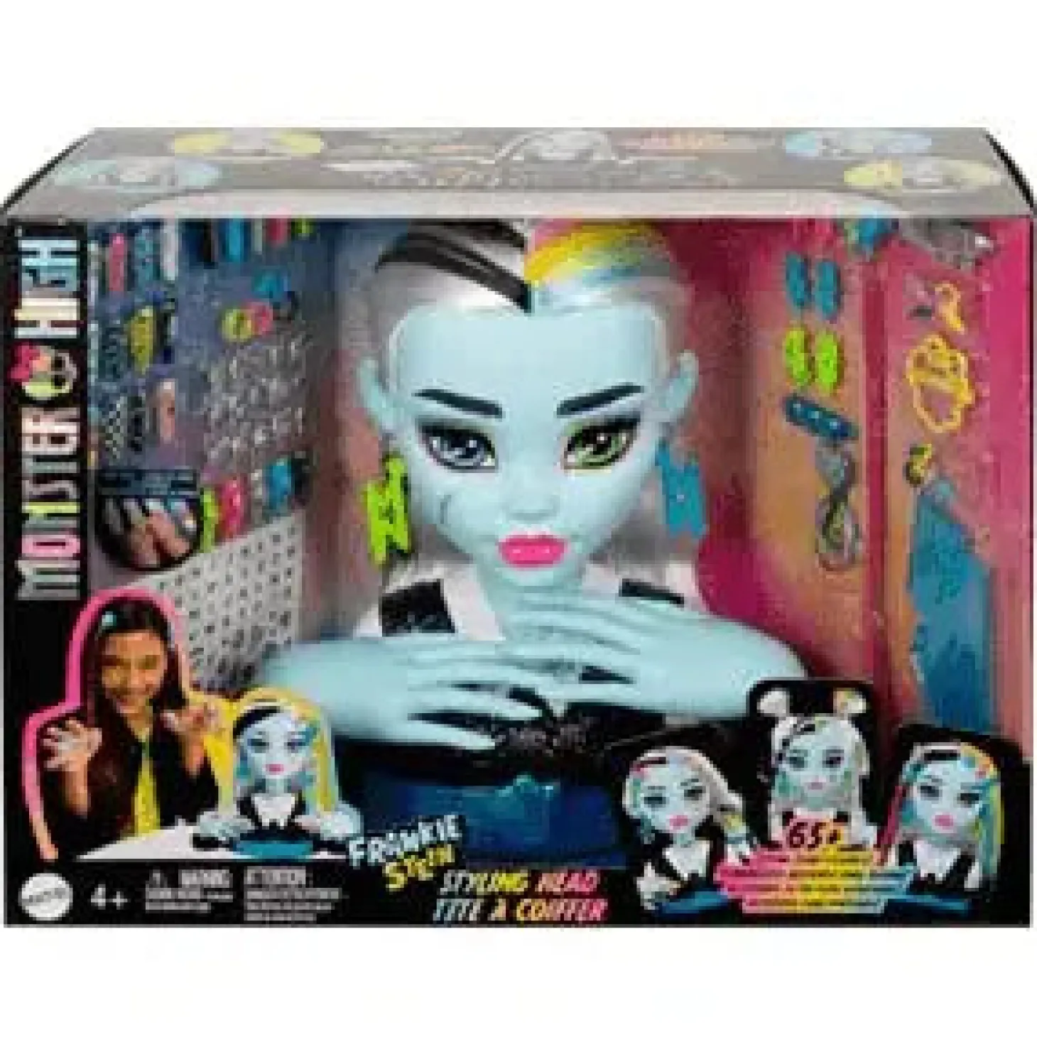 Monster High Frankie Stein Styling Head – Más de 65 accesorios