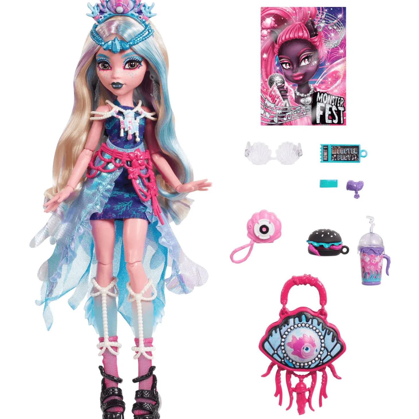 Monster High Muñeca Lagoona Blue Monster Fest
