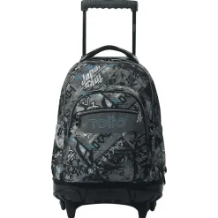 Morral Totto Rue Bomper Renglones P7YL – ruedas resistentes y tejido ecológico