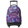 Morral Totto Rue Bomper Renglones Glitter – ruedas, brillo y eco