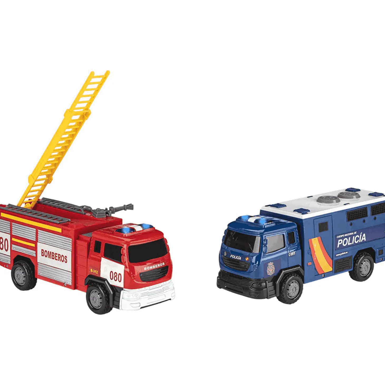 Motor Planet City Service Camión Policía o Bombero