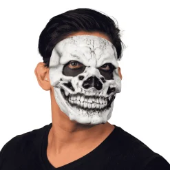 Máscara Calavera color blanco para disfraz