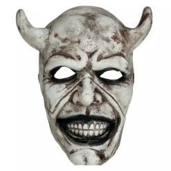 Máscara De Halloween Diablo Blanco Adulto Unisex