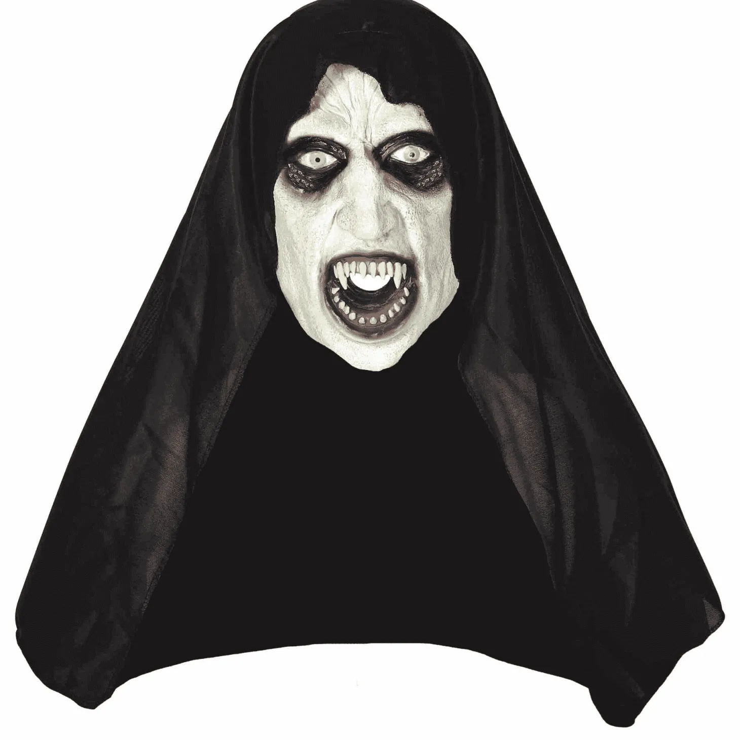 Máscara Monja con Capucha Látex