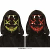 Máscara Negra con Luz Surtidas PVC