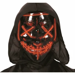 Máscara Negra con Luz Surtidas PVC
