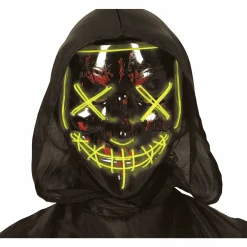 Máscara Negra con Luz Surtidas PVC