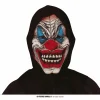 Máscara Payaso Con Capucha Negra de Látex