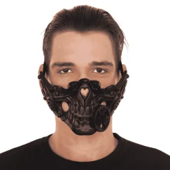 Máscara Steampunk color negro para disfraz