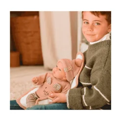 Muñeca Elegance 40 Cm Andie Rosa con manta y peso