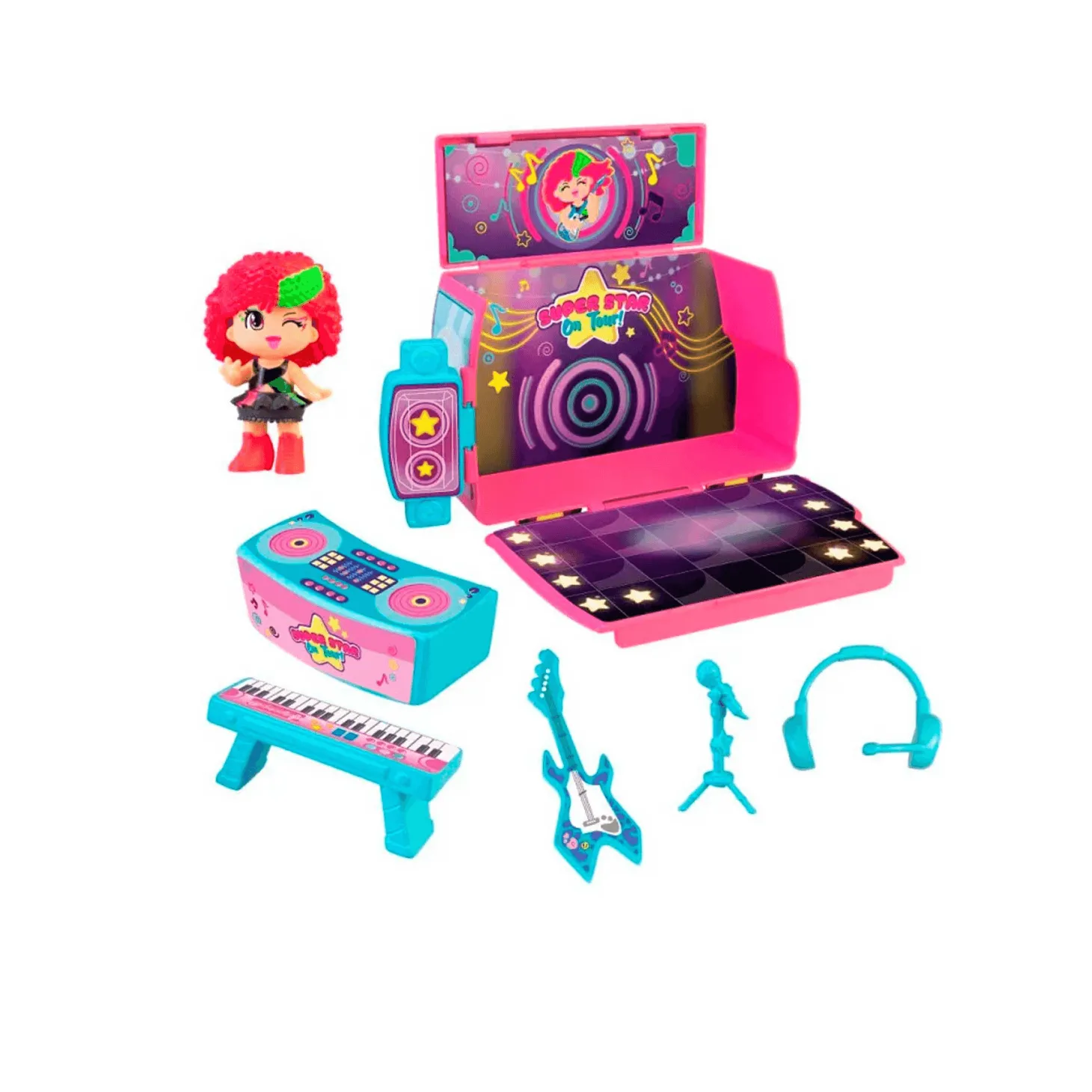 Muñeca Pinypom Super Star On Tour Bus