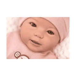 Muñeca Reborn Sofia con Pelele Rosa 46 cm