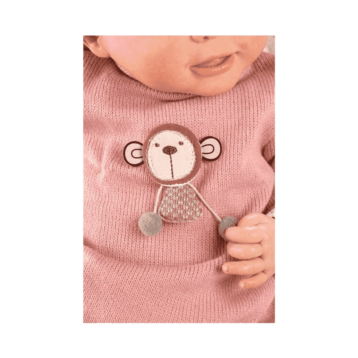 Muñeca Reborn Sofia con Pelele Rosa 46 cm