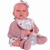 Muñeca Recién Nacida Lua Bolitas con Babero - Antonio Juan