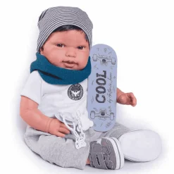Muñecas Antonio Juan Recién Nacido Pipo Skater de 42 cm