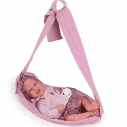 Muñecas Antonio Juan Recién Nacida Carla con Fular Portabebé 42 cm