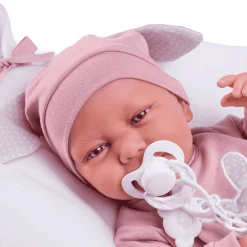 Muñecas Antonio Juan Recién Nacida Carla Conejita con Cojín