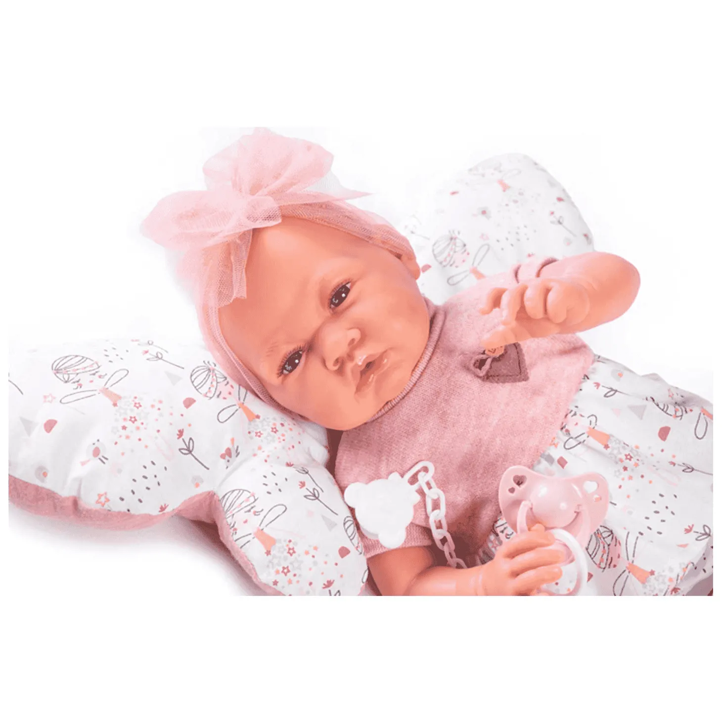 Muñecas Antonio Juan Recién Nacida con Cojín Mariposa 42 cm