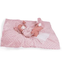 Muñecas Antonio Juan Recién Nacida Mia hace Pipí con Manta 42 cm