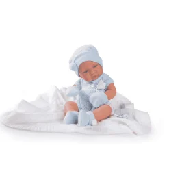 Muñecas Antonio Juan Recién Nacido con toquilla de punto