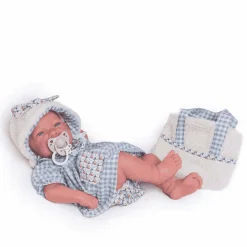 Muñecas Antonio Juan Recién Nacida con Bolsito de Borreguillo 42 cm