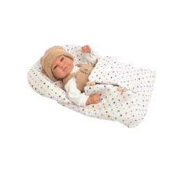 Muñeco Elegance Cris Beige con Saco de Dormir 40 cm