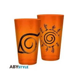 Naruto Shippuden Vaso de Cristal Konoha y Sceau 400 ml