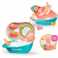 Nenuco Baño de Espuma - El set de baño interactivo para muñecas bebé Nenuco