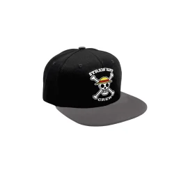 ONE PIECE - Gorra Snapback - Negra y Gris - Calavera