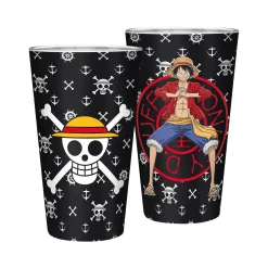One Piece Vaso de Cristal XXL 400 ml Luffy