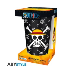 One Piece Vaso de Cristal XXL 400 ml Luffy