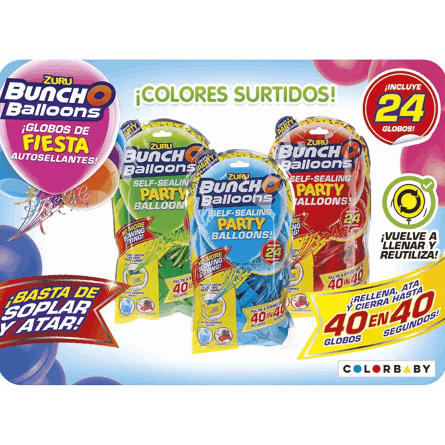 Pack 24 globos Party Balloons!