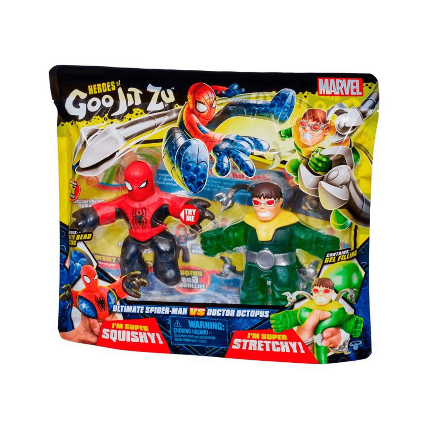 Pack 2 Heroes Marvel Goo Jit Zu Spiderm