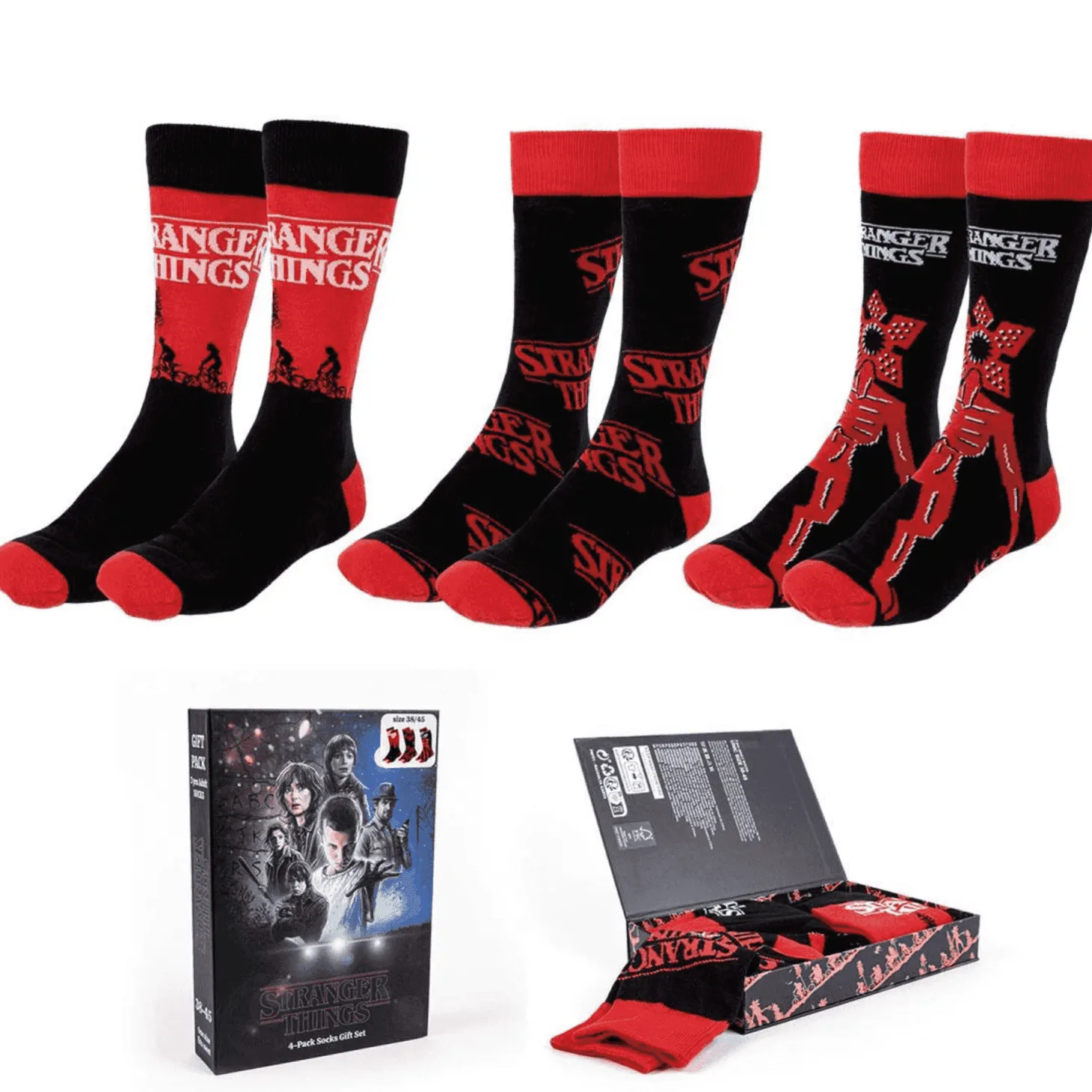 Pack Calcetines 3 Piezas Stranger Things - Talla 36-43