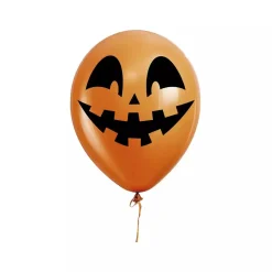 Pack de 10 Globos Cara de Calabaza 30 cm