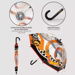 Paraguas burbuja Hot Wheels