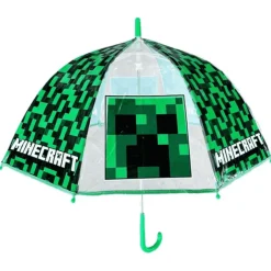 Paraguas Transparente Campana Minecraft 46 cm