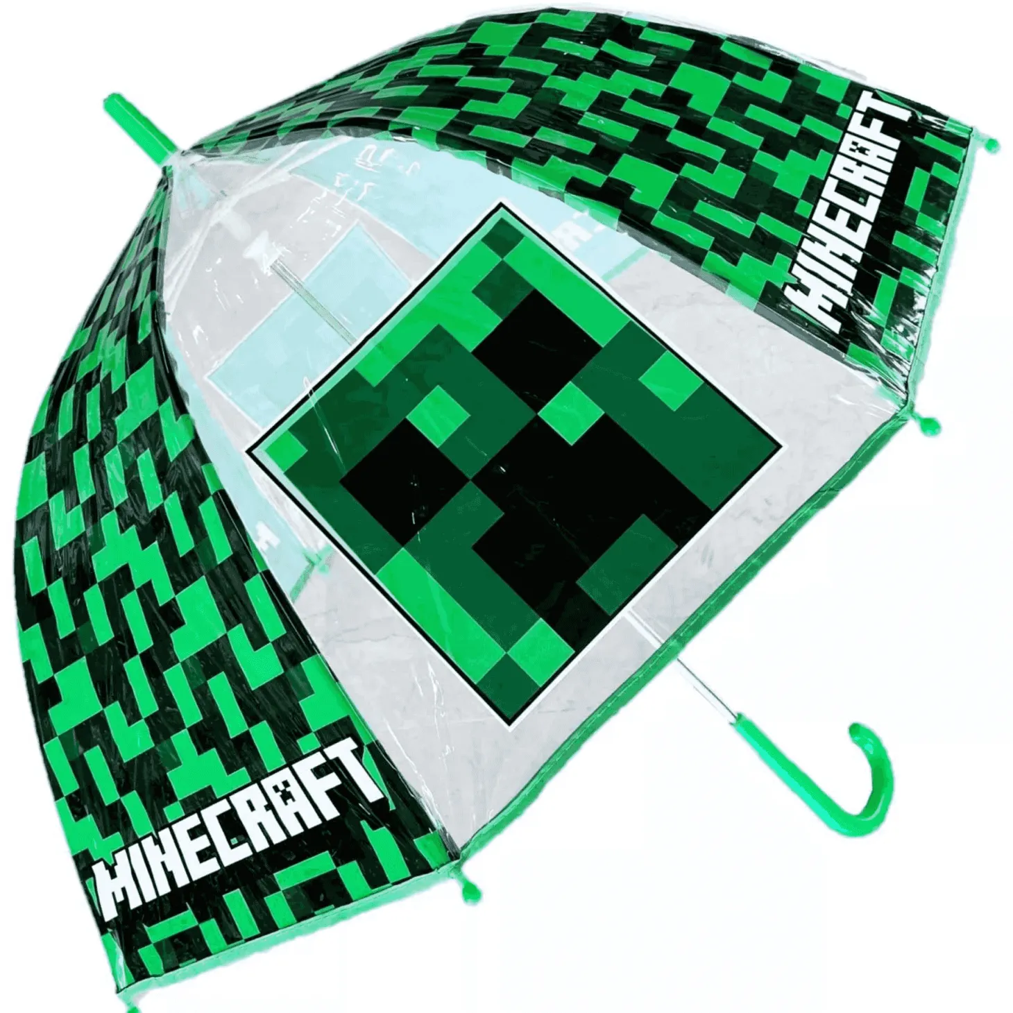 Paraguas Transparente Campana Minecraft 46 cm
