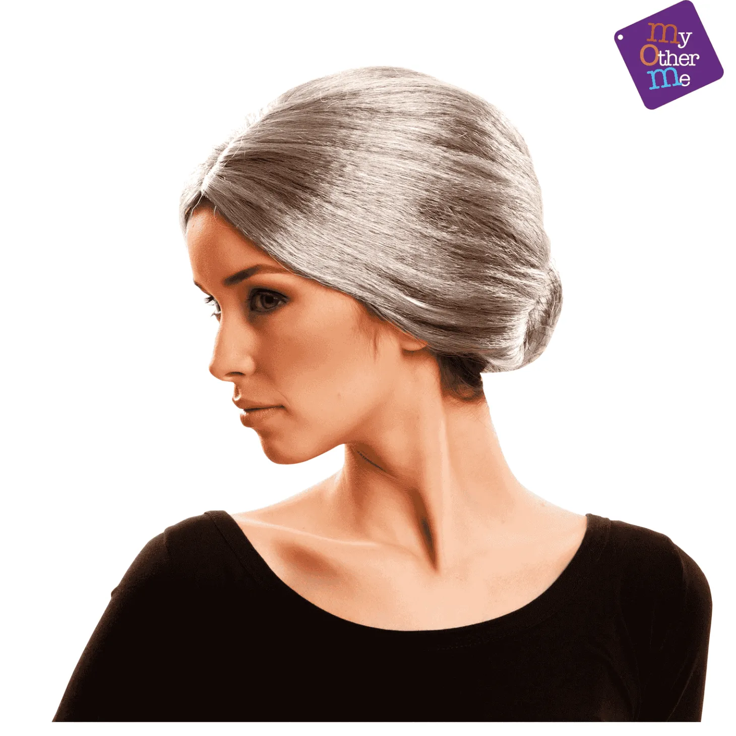 Peluca Anciana para disfraz