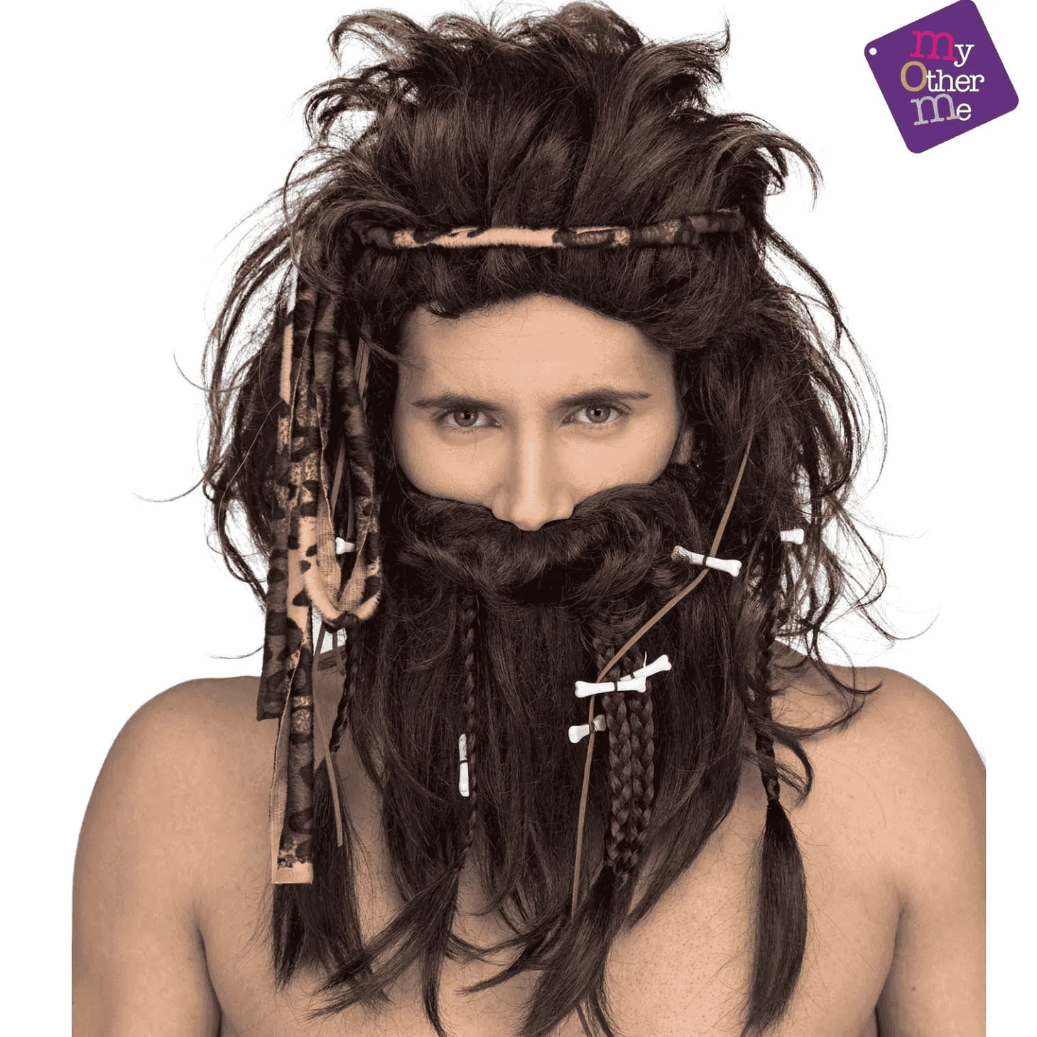 Peluca Cavernícola para disfraz