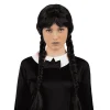Peluca Miércoles para disfraz