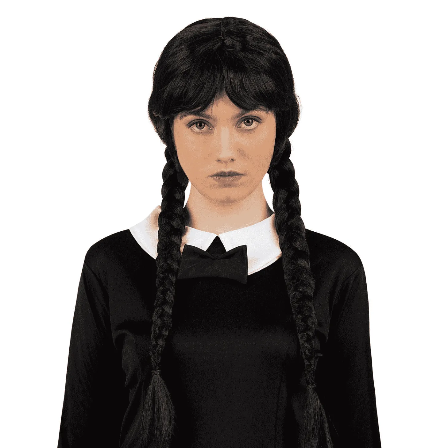 Peluca Miércoles para disfraz