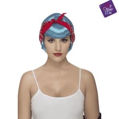 Peluca Pin-up para disfraz