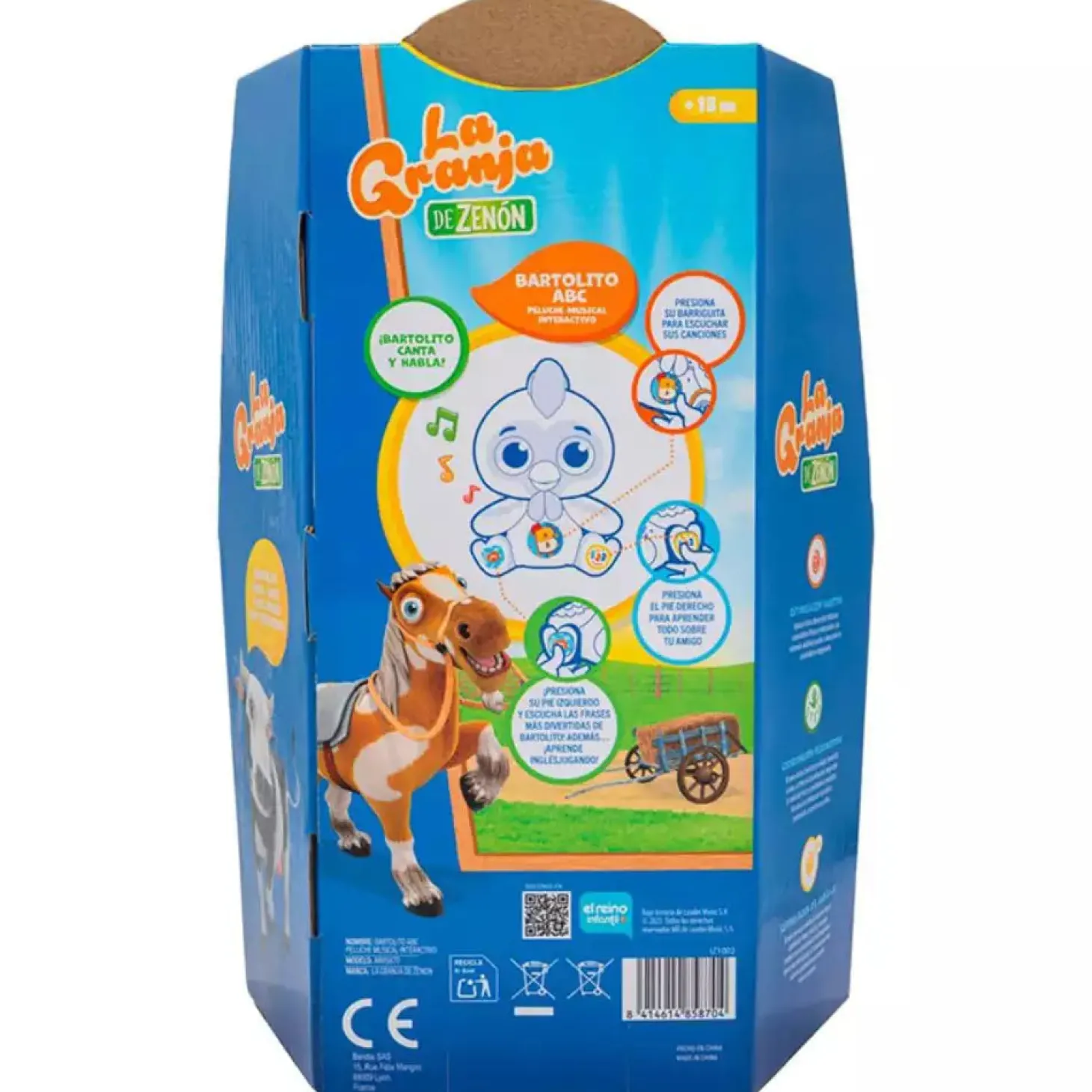 Peluche Bartolito ABC La Granja de Zenón 28 cm